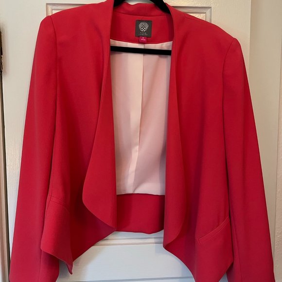 Vince Camuto Jackets & Blazers - Vince Camuto Pink Drape Front Blazer